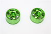 Kyosho Mini-Z AWD Aluminum Rear Wide Ridge Rims (5P, 1.0mm Off Set, Width 11mm) - 1Pr Green