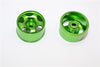 Kyosho Mini-Z AWD Aluminum Rear Wide Ridge Rims (5P, 1.0mm Off Set, Width 11mm) - 1Pr Green