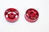 Kyosho Mini-Z AWD Aluminum Front/Rear Ridge Rims (6P, 1.5mm Off Set, Width 8.5mm) - 1Pr Red