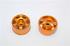 Kyosho Mini-Z AWD Aluminum Rear Wide Ridge Rims (6P, 1.0mm Off Set, Width 11mm) - 1Pr Gold