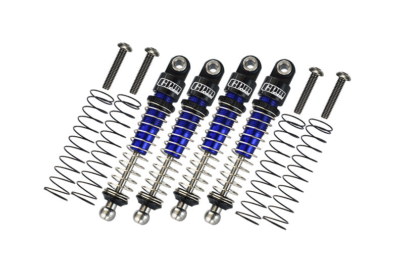 Aluminum 6061-T6 Front And Rear Shocks 38mm For Kyosho 1/18 Mini-Z 4x4 Suzuki Jimny Sierra APIO JIMNY TS4-32525 Upgrades - Blue