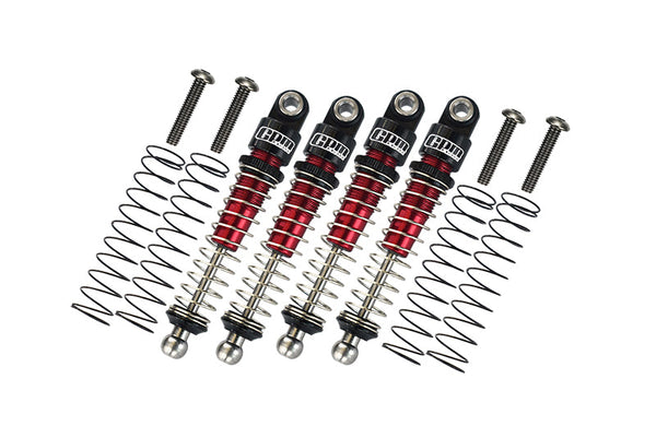 Aluminum 6061-T6 Front And Rear Shocks 38mm For Kyosho 1/18 Mini-Z 4x4 Suzuki Jimny Sierra APIO JIMNY TS4-32525 Upgrades - Red