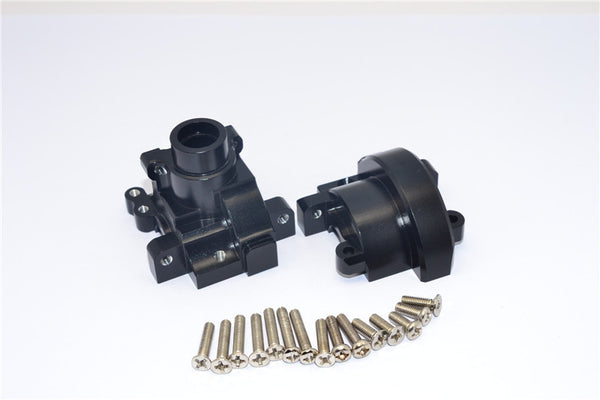 HPI RS4 3 Aluminum Front/Rear Gear Box Set - 1 Set Black