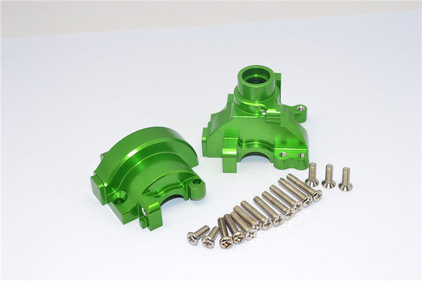 HPI RS4 3 Aluminum Front/Rear Gear Box Set - 1 Set Green