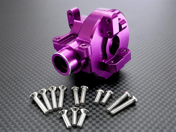 HPI RS4 3 Aluminum Front/Rear Gear Box Set - 1 Set Purple
