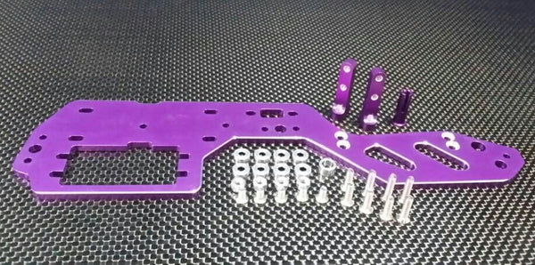 HPI RS4 3 Aluminum Radio Plate With Post - 1 Set Purple