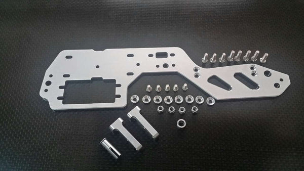 HPI RS4 3 Aluminum Radio Plate With Post - 1 Set Silver