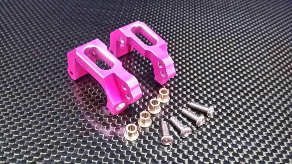 HPI RS4 3 Aluminum Front C-Hub Set - 1Pr Pink