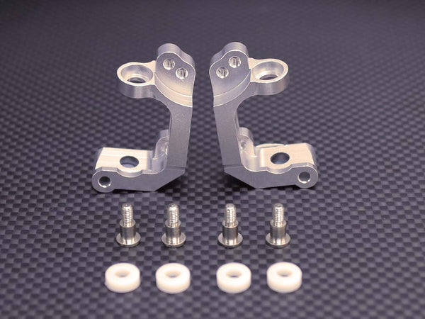 HPI RS4 3 Aluminum Front Bearing C-Hub Set - 1Pr Silver