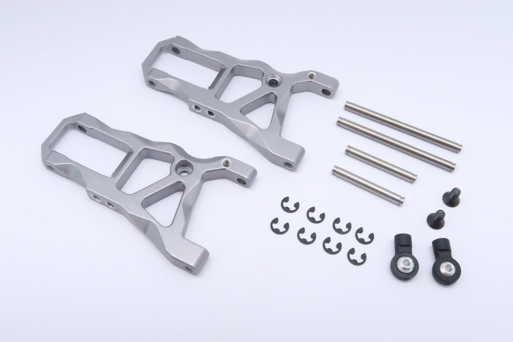 HPI RS4 3 Aluminum Front Suspension Arm - 1Pr Gray Silver
