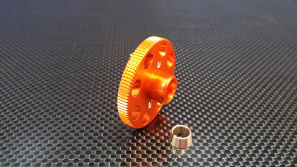 HPI RS4 3 Aluminum Lighter Fly Wheel - 1 Pc Orange