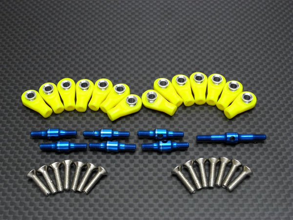HPI RS4 3 Completed Tie Rod With Screws - 7 Pcs Set Blue