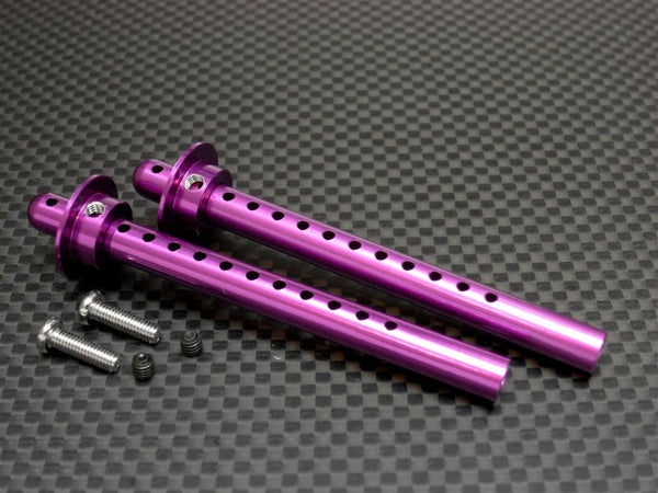 HPI RS4 3 Aluminum Front Body Post Set - 1Pr Purple