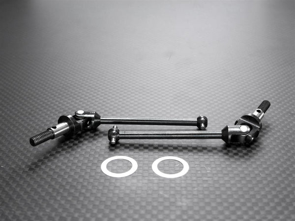 HPI RS4 3 Steel Front Universal Swing Shaft 50mm - 1Pr Black
