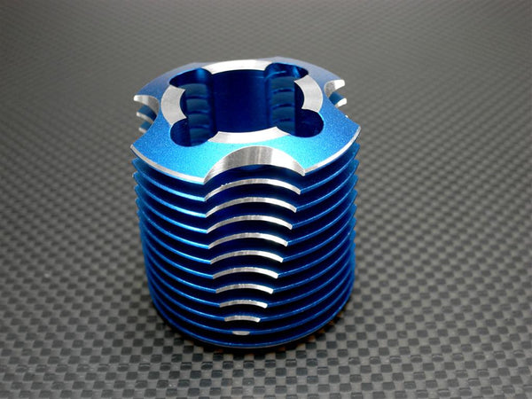 HPI RS4 3 Engine Heat Sink For HPI 15 Class 12 Fins - 1 Set Blue