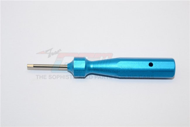 Aluminum Hex Screw Driver Of Hexagonal Handle Design With 3.0mm Steel Pin - 1Pc Blue
