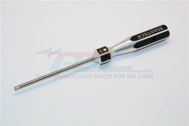 Aluminum Hex Screw Driver Of Hexagonal Handle Design With 3.0mm Steel Long Pin - 1Pc Black