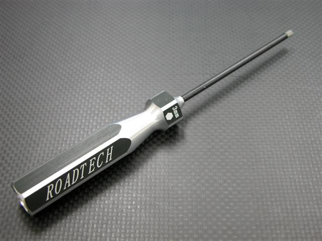 Aluminum Hex Screw Driver Of Hexagonal Handle Design With 3.0mm Steel Pin - 1Pc Silver