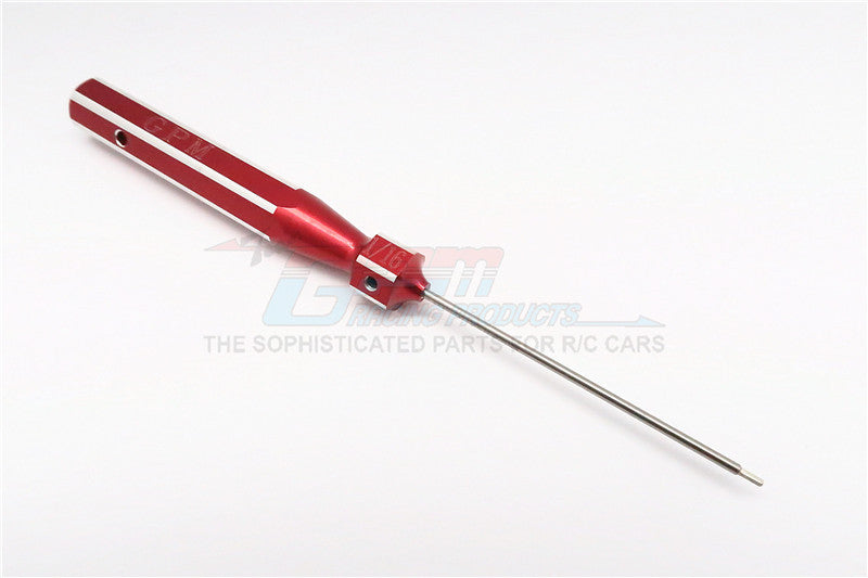 Aluminum Hex Screw Driver With 1/16 Steel Long Pin - 1Pc Red