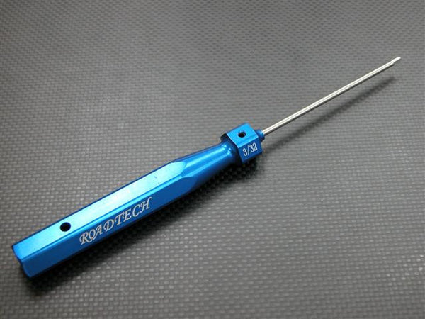 Aluminum Hex Screw Driver With 3/32 Steel Long Pin - 1Pc Blue
