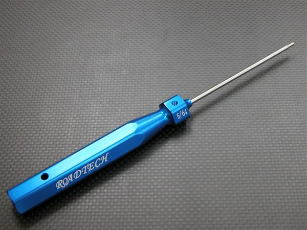 Aluminum Hex Screw Driver With 5/64 Steel Long Pin - 1Pc Blue