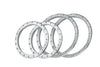 Aluminum Replacement Wheel Rings 2763-21 For Pro-Line 2763-03 Impulse Pro-Loc X Maxx Wheels (For 2 wheels) - Silver