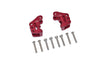 Axial 1/10 RBX10 Ryft 4WD Rock Bouncer Aluminum Front Axle Mount Set For Suspension Links - 10Pc Set Red