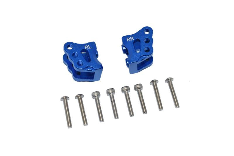 Axial 1/10 RBX10 Ryft 4WD Rock Bouncer Aluminum Rear Axle Mount Set For Suspension Links - 10Pc Set Blue