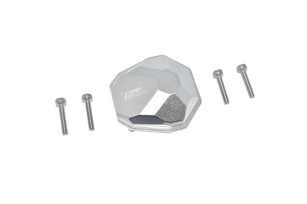Axial 1/10 RBX10 Ryft 4WD Rock Bouncer Aluminum Front Or Rear Gearbox Cover - 5Pc Set Silver