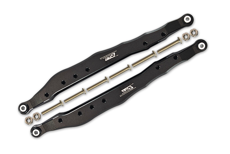 Axial 1/10 RBX10 Ryft 4WD Rock Bouncer Aluminum Rear Lower Trailing Arms -12Pc Set Black