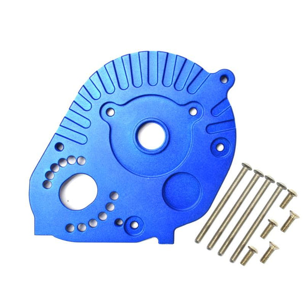 Axial 1/10 RBX10 Ryft 4WD Rock Bouncer AXI03005 Aluminum Motor Mount Plate With Heat Sink Fins - 10Pc Set Blue