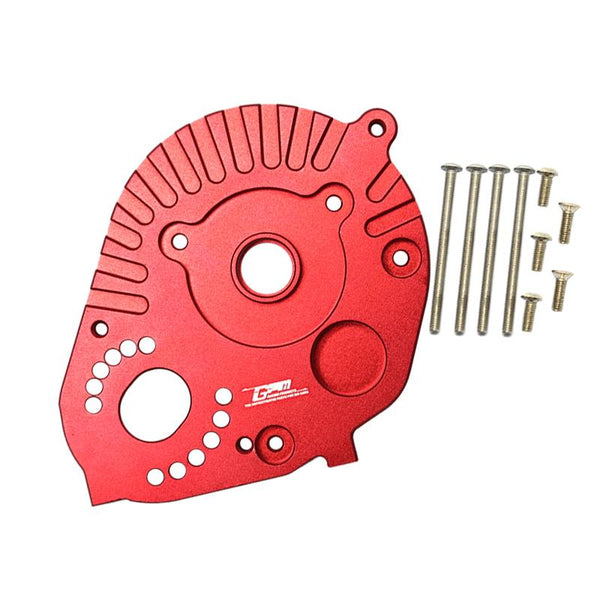 Axial 1/10 RBX10 Ryft 4WD Rock Bouncer AXI03005 Aluminum Motor Mount Plate With Heat Sink Fins - 10Pc Set Red