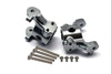 Axial 1/10 RBX10 Ryft 4WD Rock Bouncer AXI03005 Aluminum Front C-Hubs - 10Pc Set Gray Silver