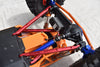 Axial 1/10 RBX10 Ryft 4WD Rock Bouncer AXI03005 Aluminum Front Upper & Lower Chassis Links Parts Tree - 4Pc Set Blue