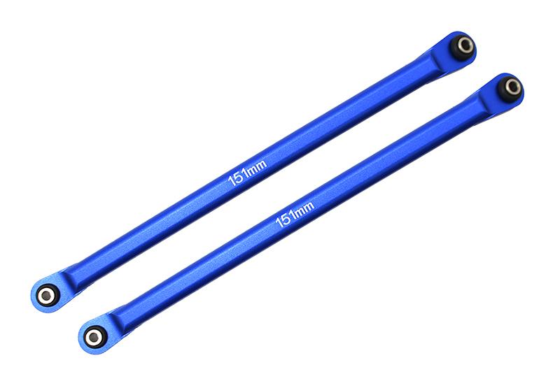 Axial 1/10 RBX10 Ryft 4WD Rock Bouncer AXI03005 Aluminum Rear Chassis Links Parts Tree - 2Pc Set Blue