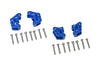 Axial 1/10 RBX10 Ryft 4WD Rock Bouncer Aluminum Front & Rear Axle Mount Set For Suspension Links - 20Pc Set Blue