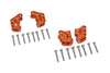 Axial 1/10 RBX10 Ryft 4WD Rock Bouncer Aluminum Front & Rear Axle Mount Set For Suspension Links - 20Pc Set Orange