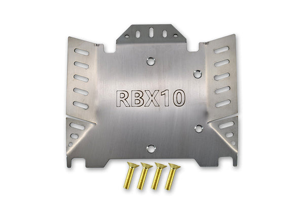 Axial 1/10 RBX10 Ryft 4WD Rock Bouncer AXI03005 Stainless Steel Chassis Protection Plate (Hollow Version) - 5Pc Set