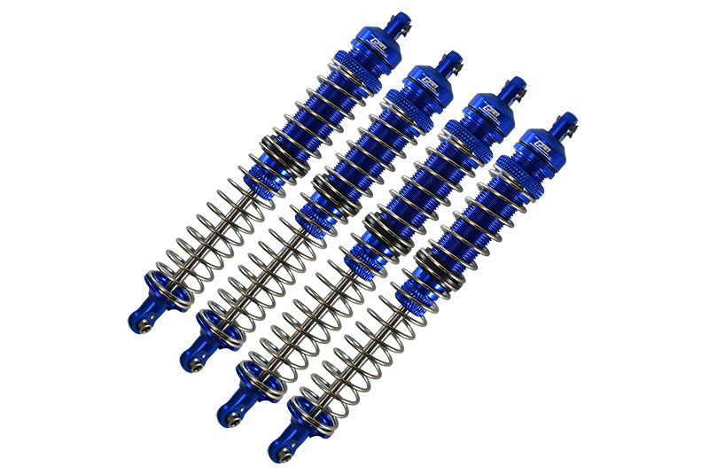 Axial 1/10 RBX10 Ryft 4WD Rock Bouncer Aluminum Upgrade Combo Set C (Front + Rear Spring Dampers) - Blue
