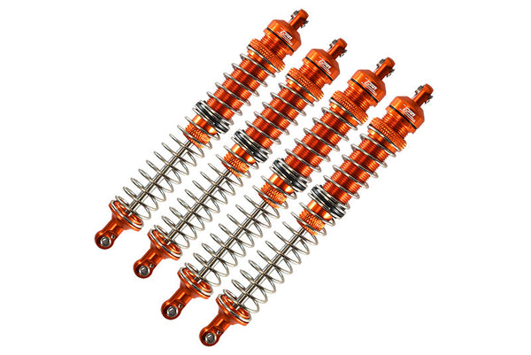 Axial 1/10 RBX10 Ryft 4WD Rock Bouncer Aluminum Upgrade Combo Set C (Front + Rear Spring Dampers) - Orange