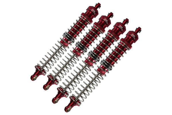 Axial 1/10 RBX10 Ryft 4WD Rock Bouncer Aluminum Upgrade Combo Set C (Front + Rear Spring Dampers) - Red