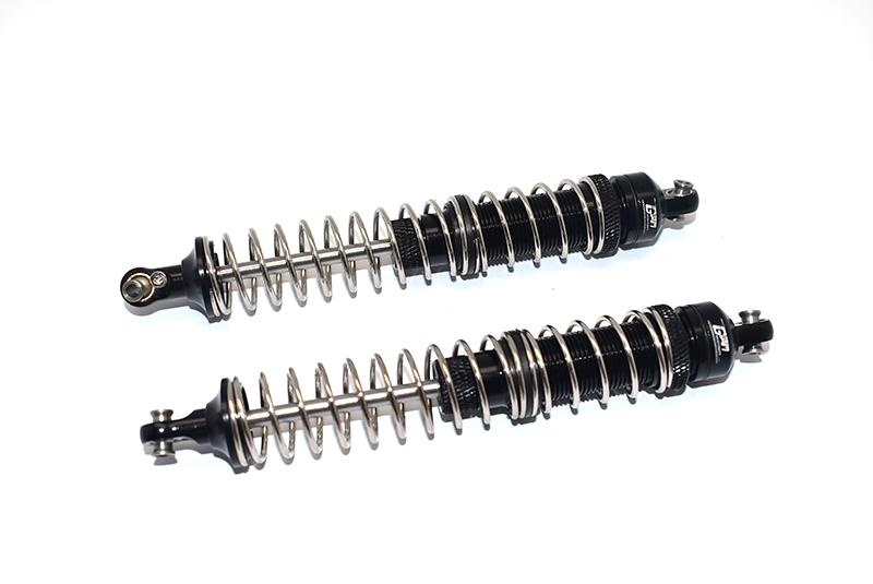 Axial 1/10 RBX10 Ryft 4WD Rock Bouncer AXI03005 Aluminum Front Spring Dampers (130mm) - 2Pc Set Black