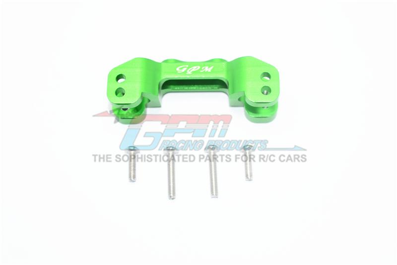 Losi 1/10 Rock Rey 4WD Rock Racer (LOS03009) Aluminum Front Upper Mount For Upper Arm Links - 1Pc Set Green