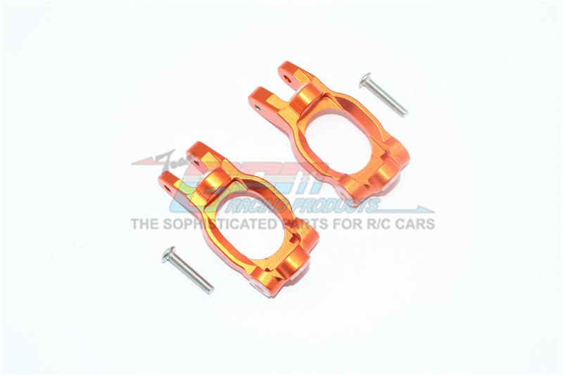 Losi 1/10 Rock Rey 4WD Rock Racer (LOS03009) Aluminum Front C Hubs - 1Pr Set Orange