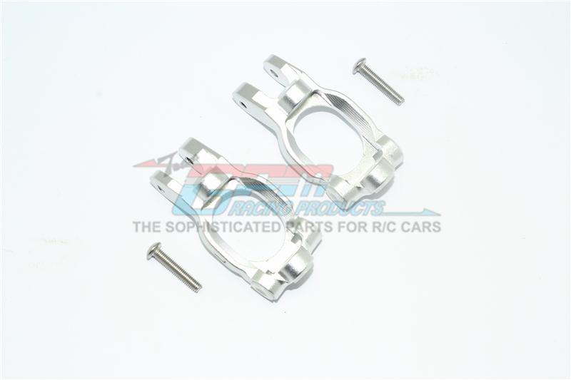 Losi 1/10 Rock Rey 4WD Rock Racer (LOS03009) Aluminum Front C Hubs - 1Pr Set Silver
