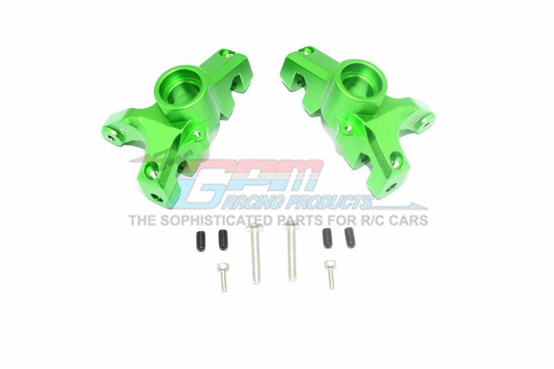 Losi 1/10 Rock Rey 4WD Rock Racer (LOS03009) Aluminum Front Knuckle Arms - 1Pr Set Green