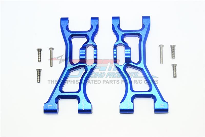 Losi 1/10 Rock Rey 4WD Rock Racer (LOS03009) Aluminum Front Lower Suspension Arm - 1Pr Set Blue