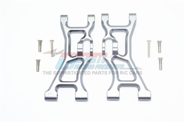 Losi 1/10 Rock Rey 4WD Rock Racer (LOS03009) Aluminum Front Lower Suspension Arm - 1Pr Set Gray Silver