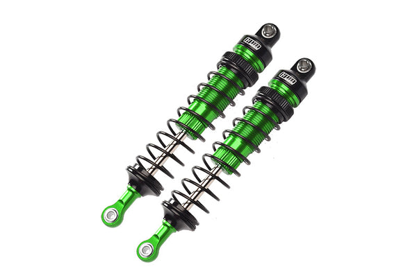 Aluminum 6061-T6 Front Adjustable Spring Dampers (108mm) For Losi 1/10 Rock Rey 4WD Rock Racer LOS03009 Upgrades - Green