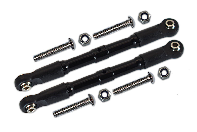 Losi 1:10 Rock Rey LOS03009 / Hammer Rey U4 LOS03030 Aluminum Front Turnbuckle For Steering - 1Pr Set Black